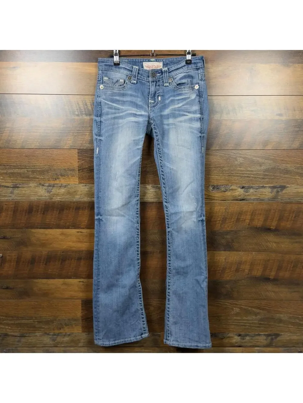 Y2K Big Star Liv Boot Jeans Womens 26L Low Rise Bootcut Flare Denim